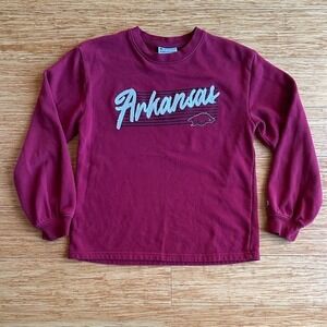 Arkansas Hogs Champion Red Crewneck Sweatshirt Pullover Women's Small